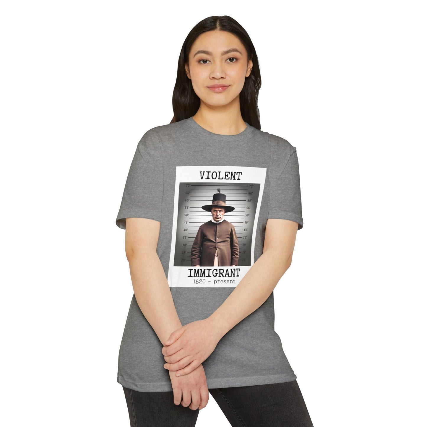 Immigrant Graphic Tee, Unique Unisex T-Shirt, Statement Shirt, Vintage Style Apparel, Great Gift for History Buffs