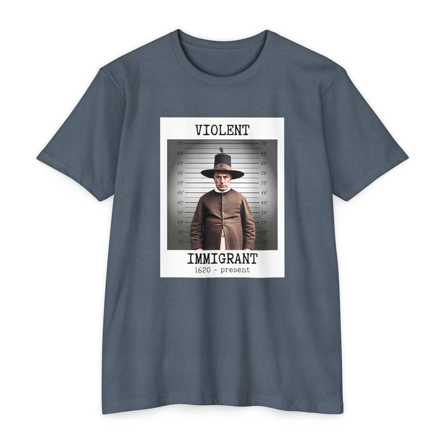 Immigrant Graphic Tee, Unique Unisex T-Shirt, Statement Shirt, Vintage Style Apparel, Great Gift for History Buffs