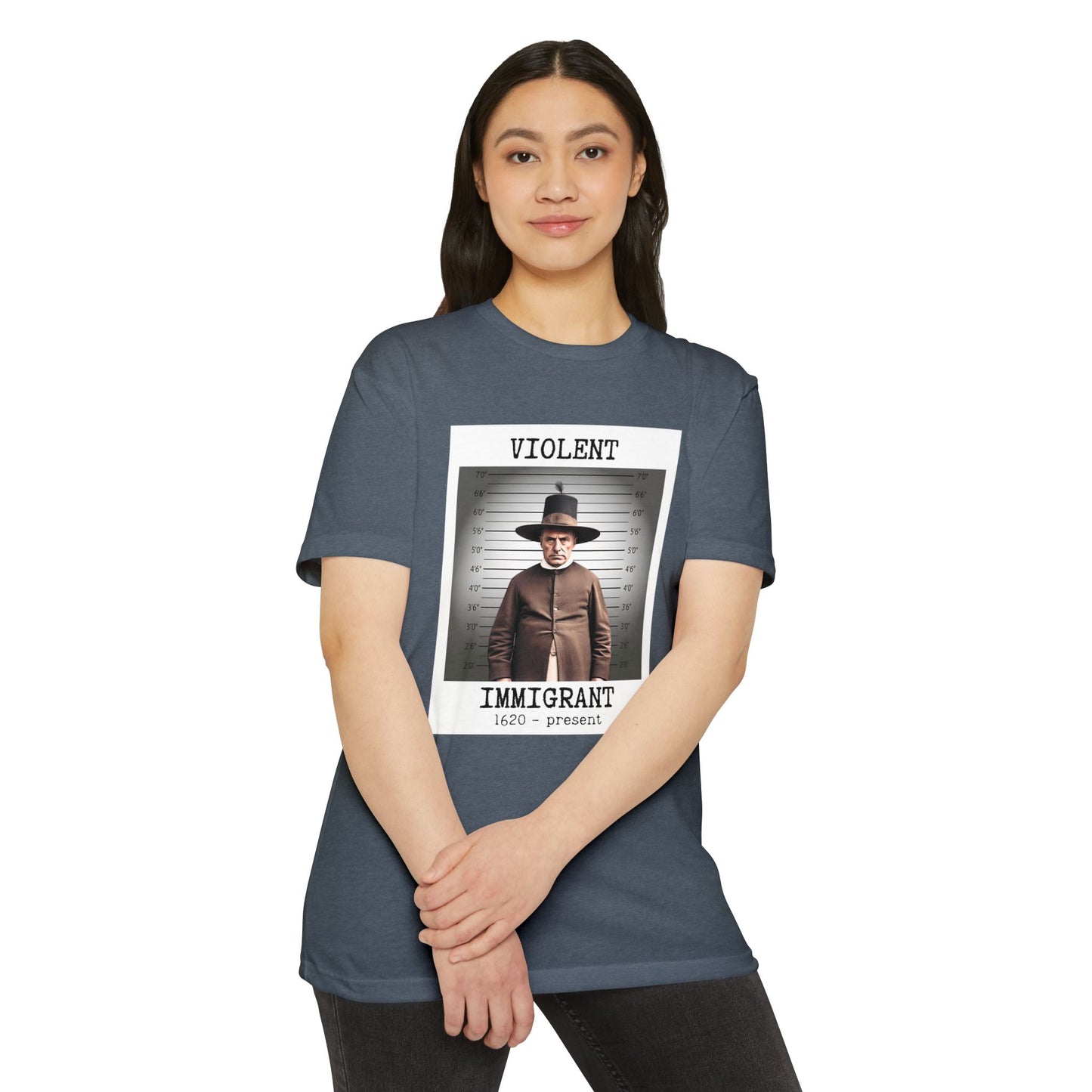 Immigrant Graphic Tee, Unique Unisex T-Shirt, Statement Shirt, Vintage Style Apparel, Great Gift for History Buffs