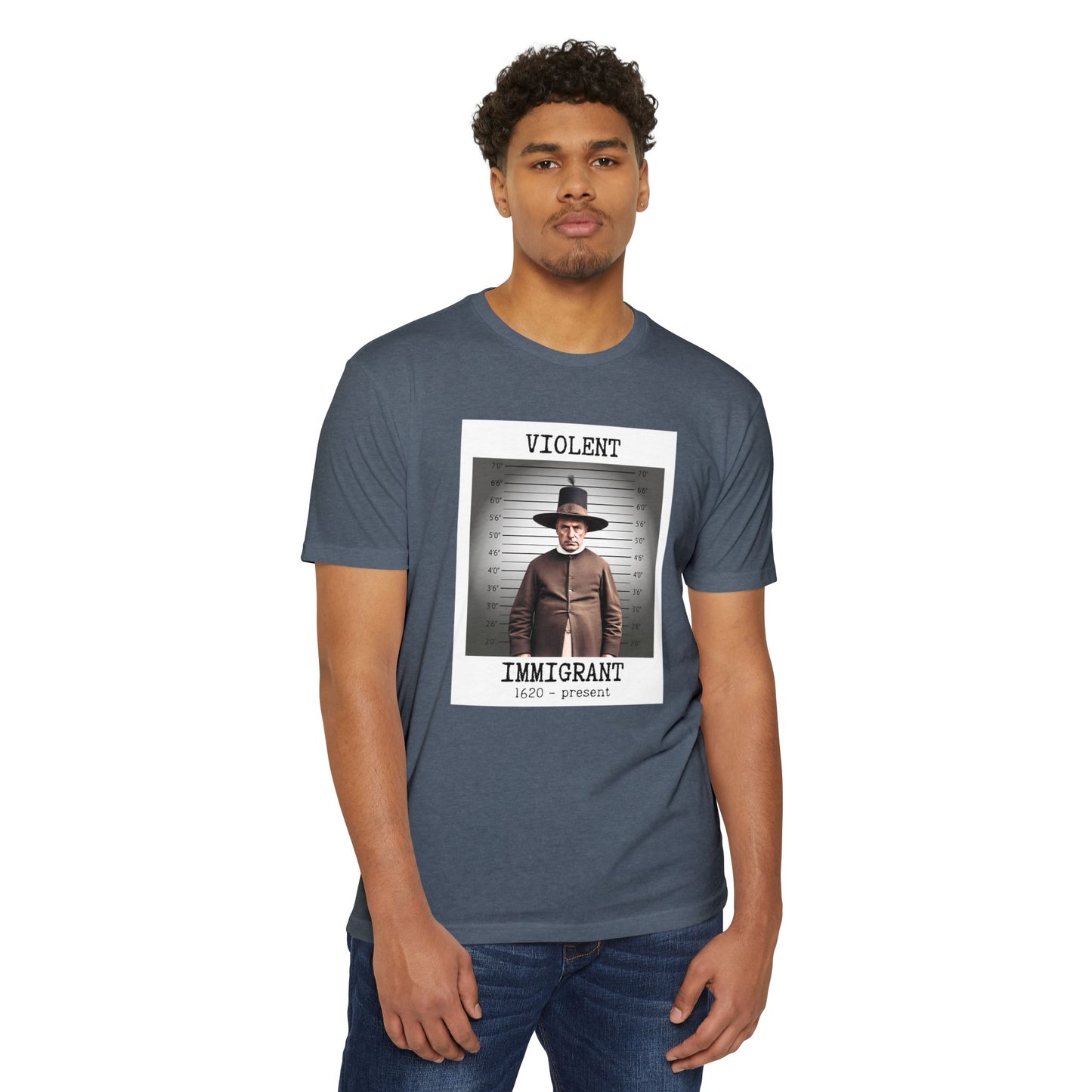 Immigrant Graphic Tee, Unique Unisex T-Shirt, Statement Shirt, Vintage Style Apparel, Great Gift for History Buffs